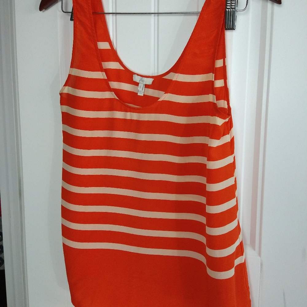 Joie 100% Silk Striped Tank